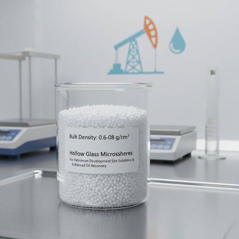 Microsferas de Vidro Vazias com Densidade Aparente de 0,06-0,08 para Soluções em Locais de Desenvolvimento de Petróleo e Recuperação Avançada de Petróleo
