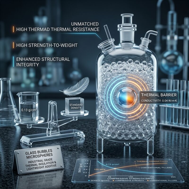 10 a 100 Microns Microbombas de vidro com constante dielétrica de 1,2 a 2,2 sintetizadas a partir de precursores de sílica