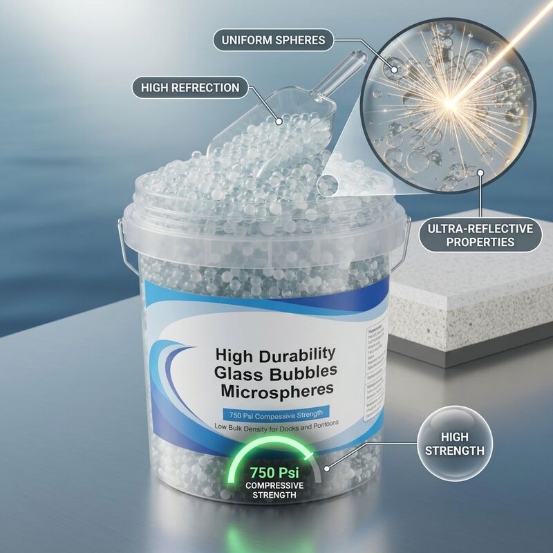 Hollow Glass Beads with 0.244-0.256 g/cm³ True Density High Reflectivity and Low Moisture Absorption for Industrial Applications